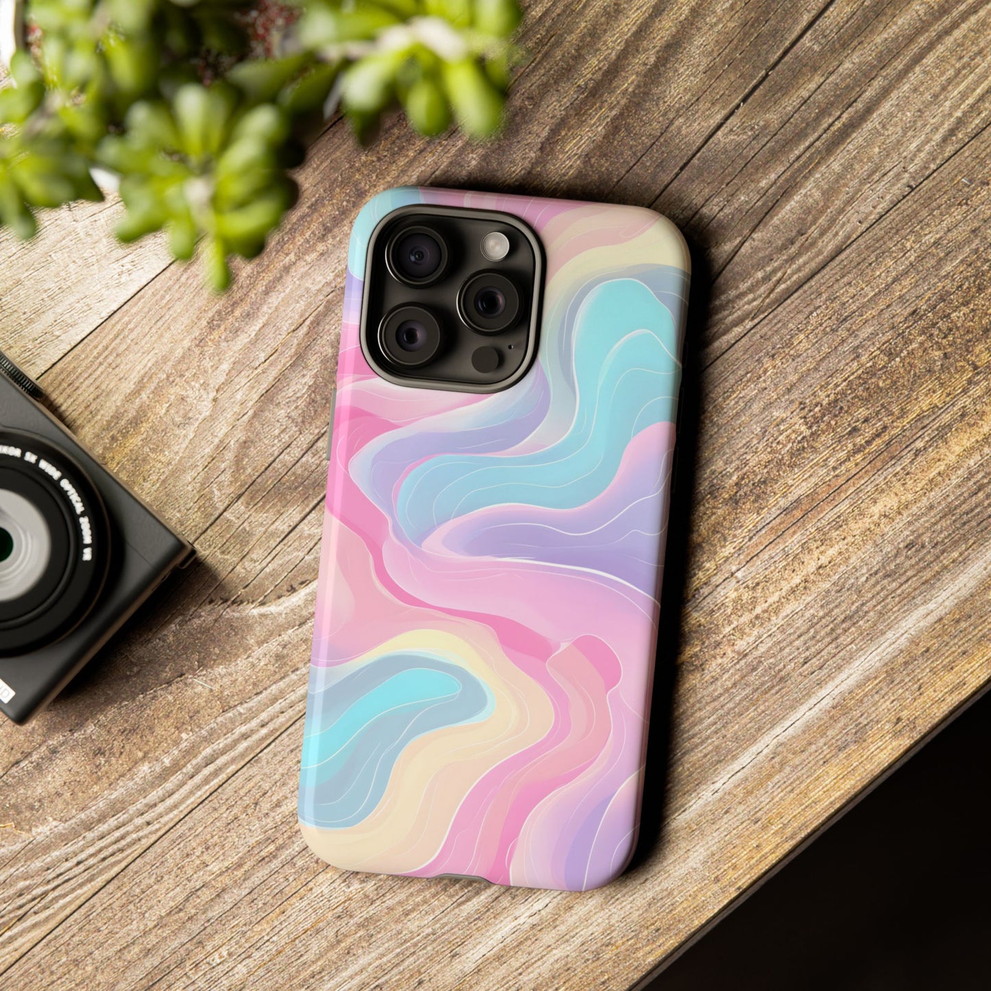 Pastel Mirage – Tough Glossy iPhone Case