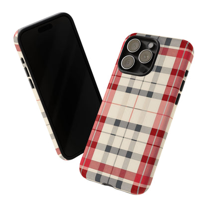 Winter Tartan Classic – Tough Glossy iPhone Case