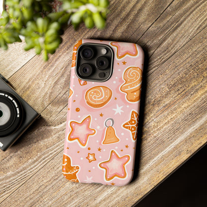 Gingerbread Sweet Stars – Tough Glossy iPhone Case