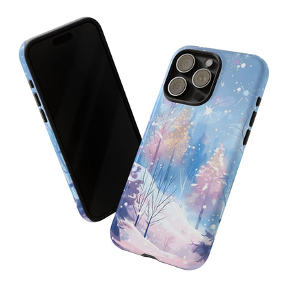 Frosted Winter Forest – Tough Glossy iPhone Case