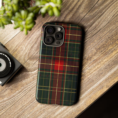Classic Christmas Tartan – Tough Glossy iPhone Case