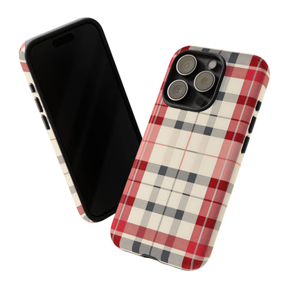 Winter Tartan Classic – Tough Glossy iPhone Case