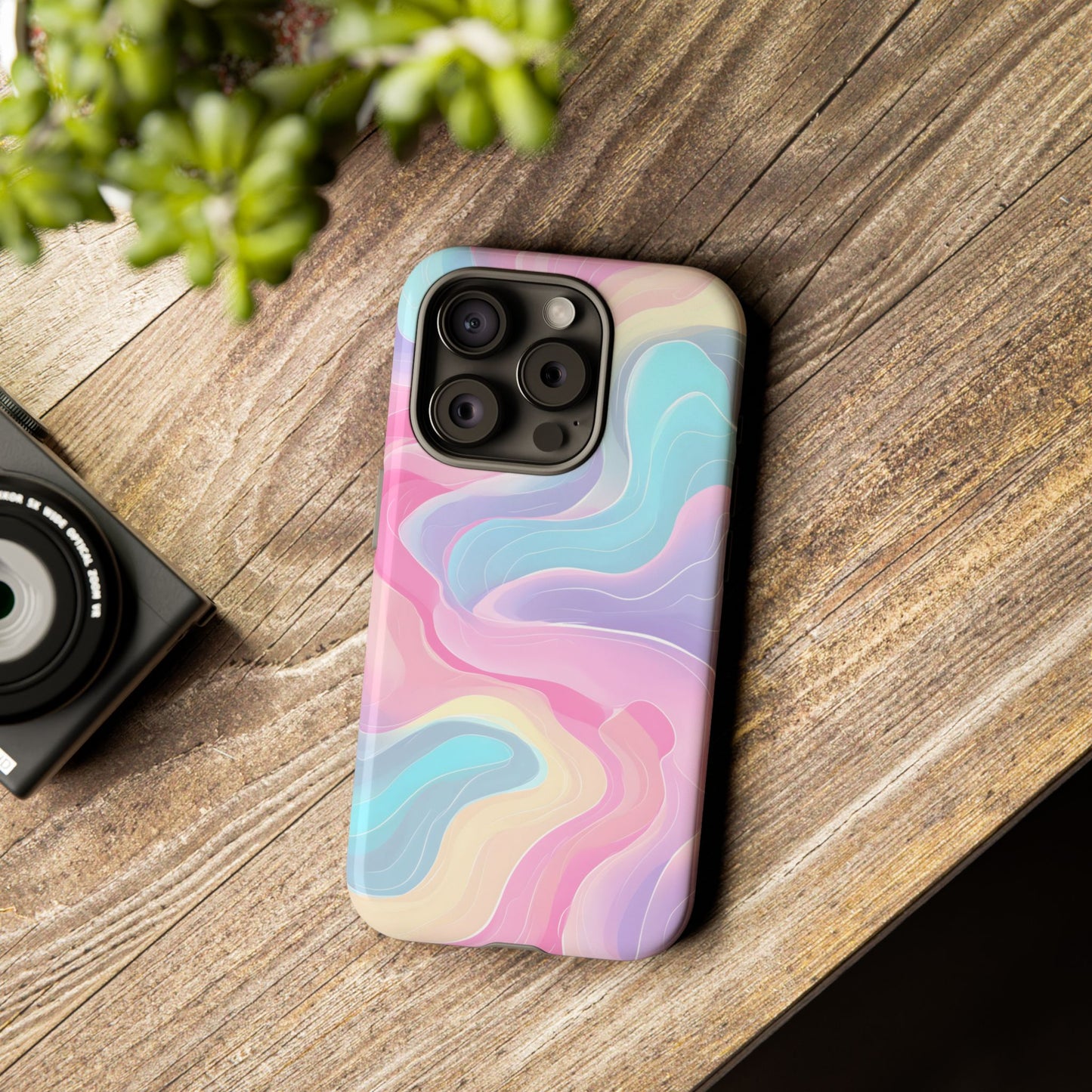 Pastel Mirage – Tough Glossy iPhone Case