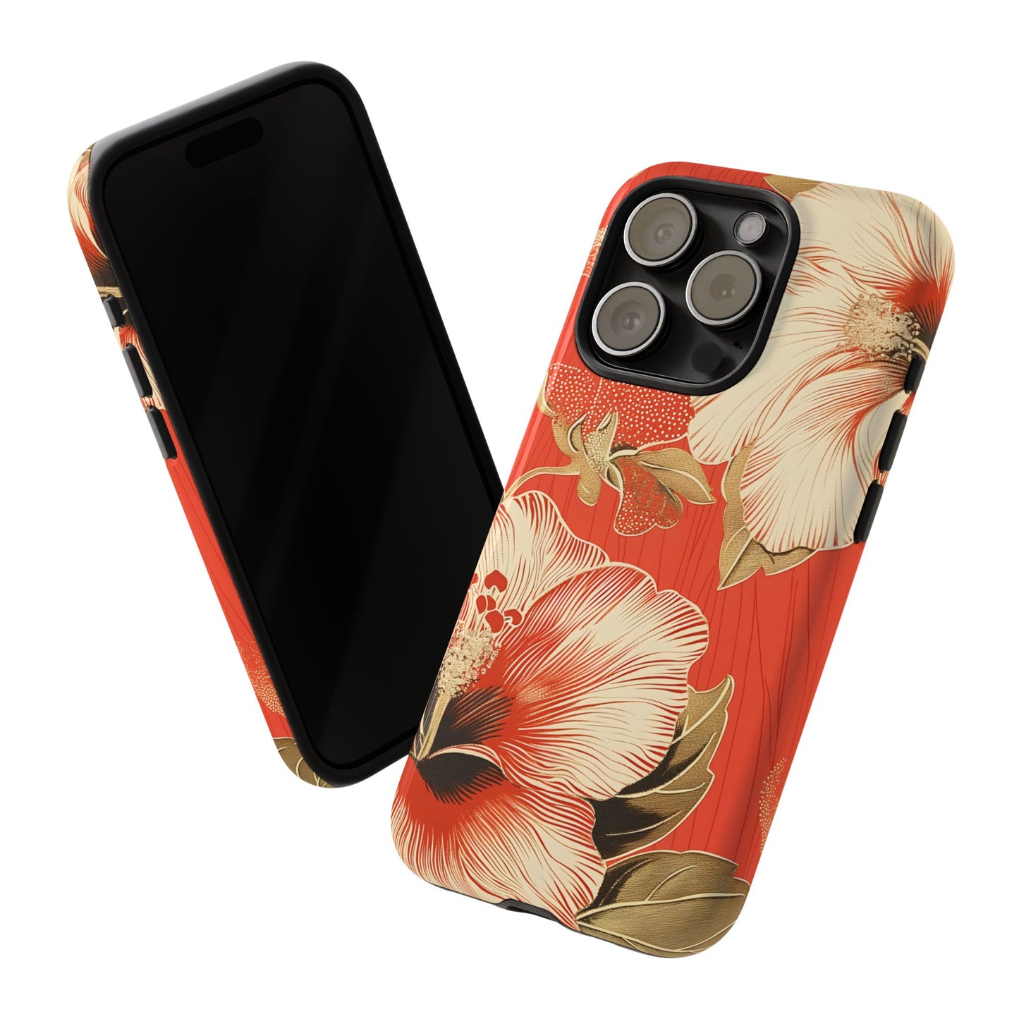 Golden Hibiscus – Tough Glossy iPhone Case