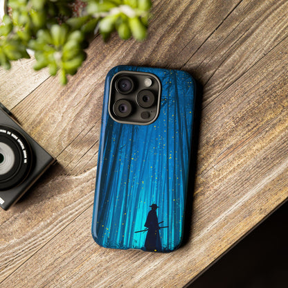 Shadowed Bamboo Sentinel – Tough Glossy iPhone Case