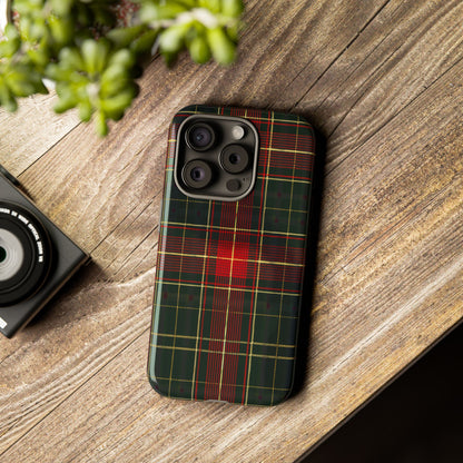 Classic Christmas Tartan – Tough Glossy iPhone Case