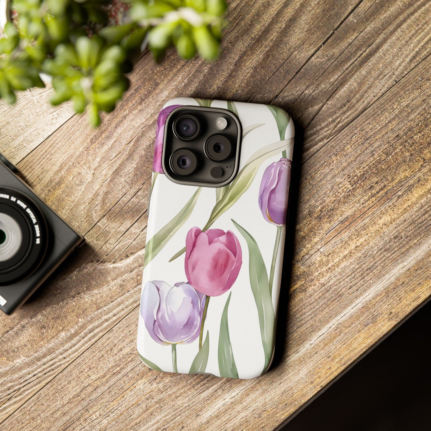Tulip Serenade – Tough Glossy iPhone Case
