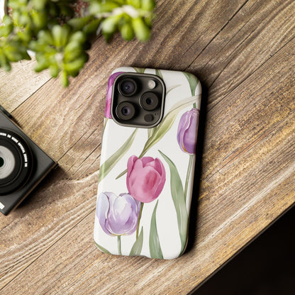 Tulip Serenade – Tough Glossy iPhone Case