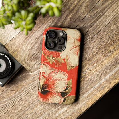 Golden Hibiscus – Tough Glossy iPhone Case