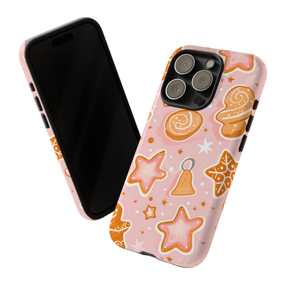 Gingerbread Sweet Stars – Tough Glossy iPhone Case