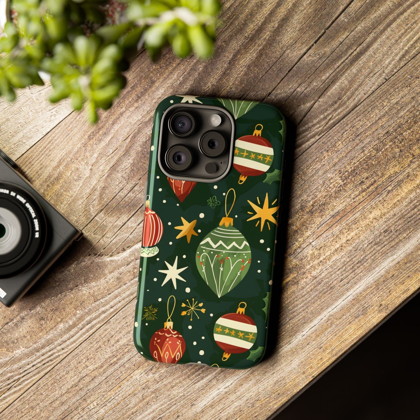 Evergreen Ornament Magic – Tough Glossy iPhone Case