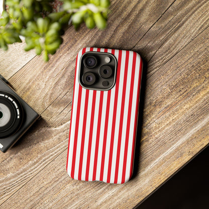 Candy Cane Stripes – Tough Glossy iPhone Case
