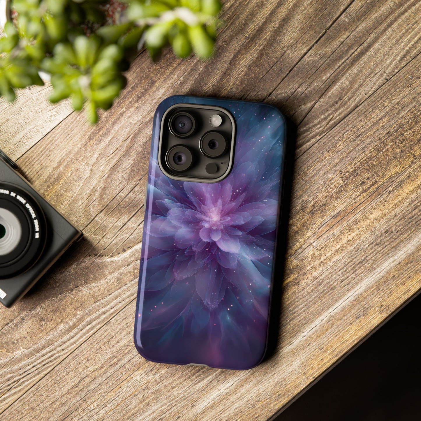 Celestial Bloom – Tough Glossy iPhone Case