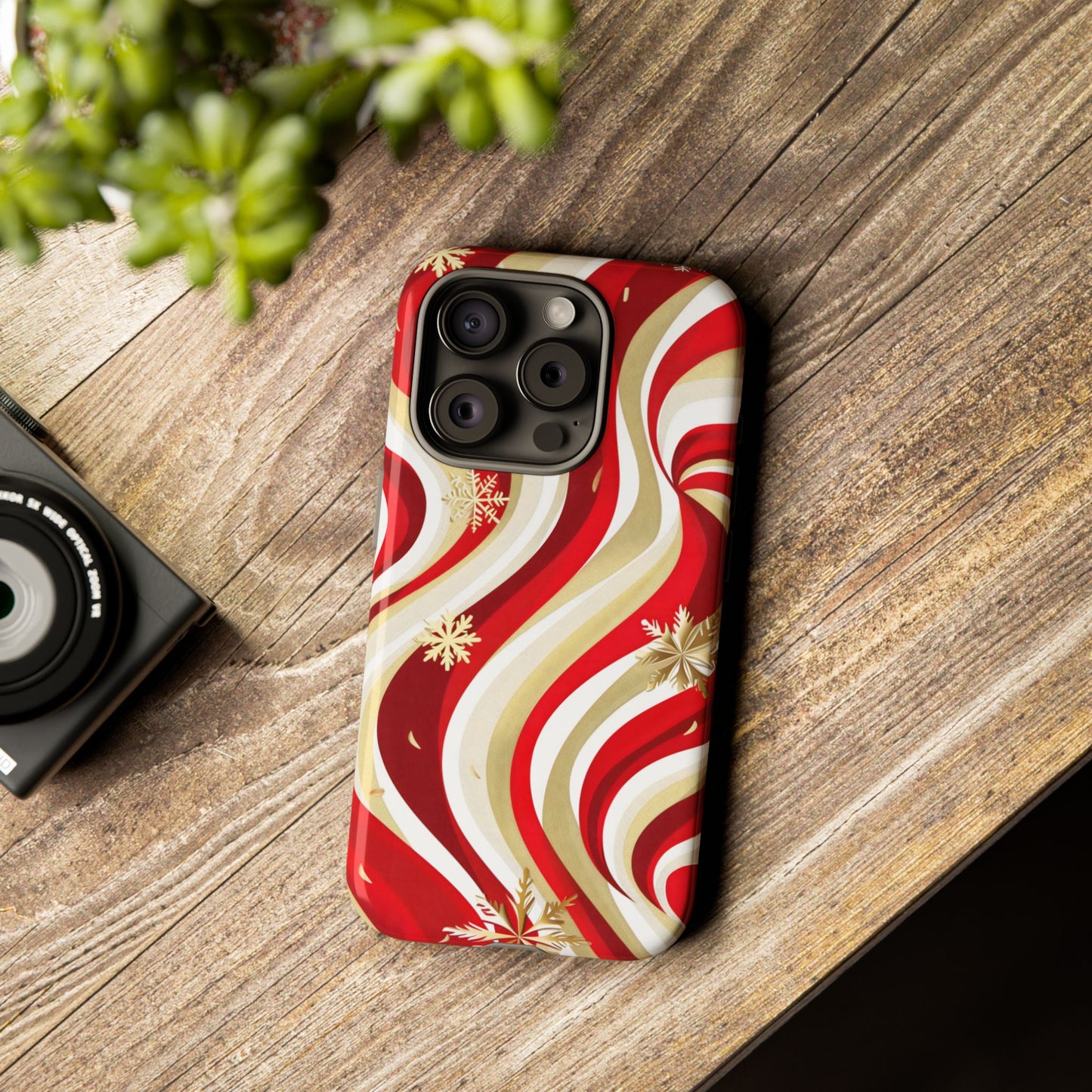 Peppermint Waves – Tough Glossy iPhone Case