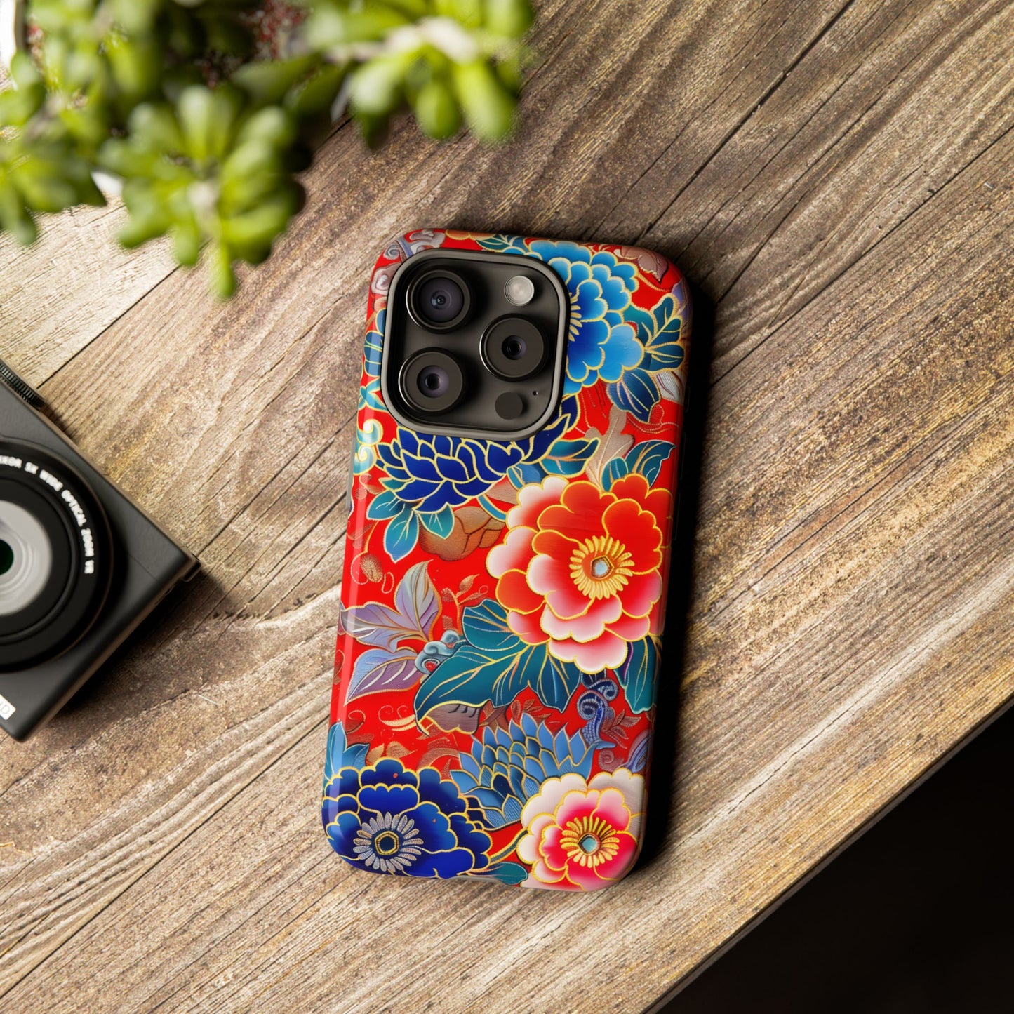 Oriental Blossom – Tough Glossy iPhone Case