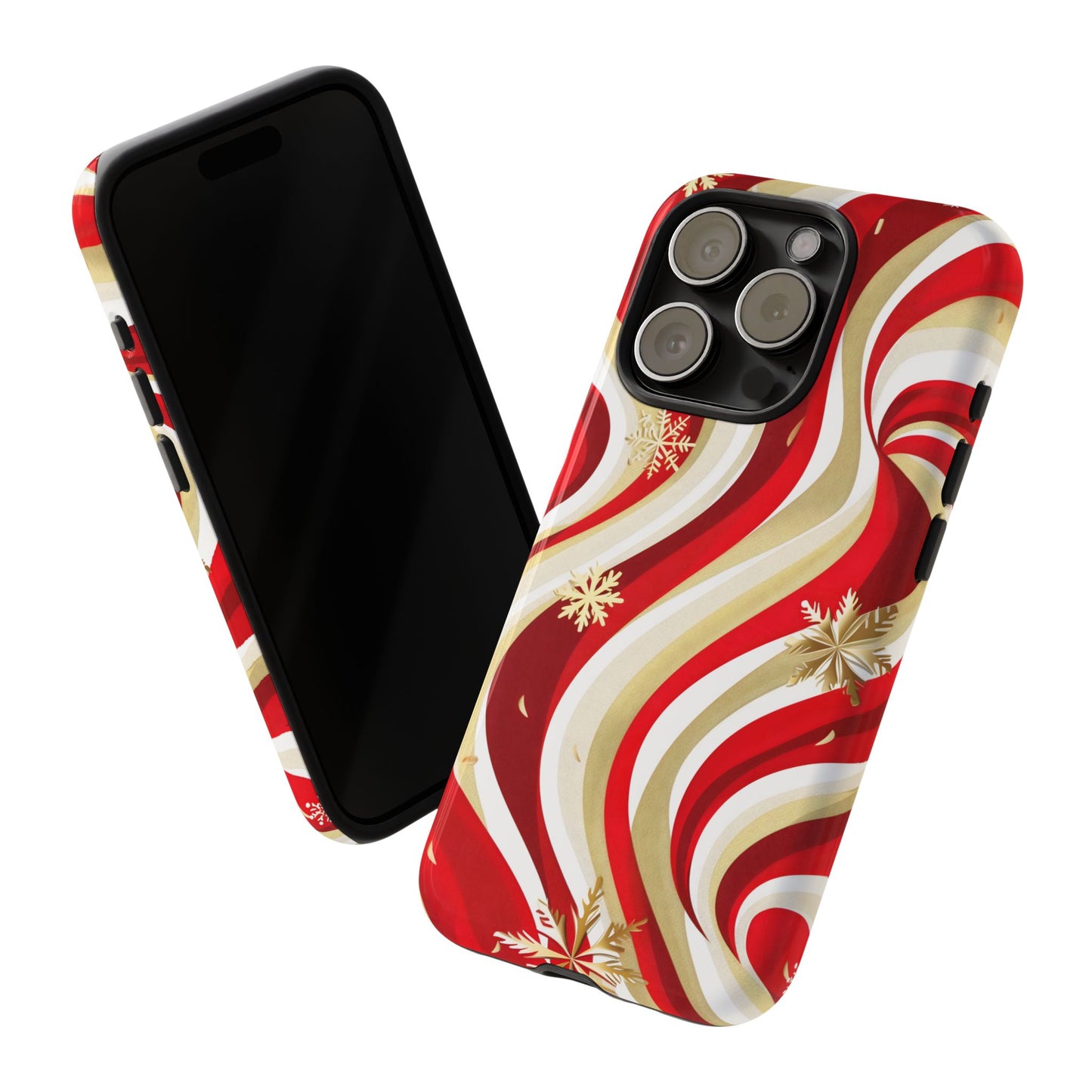 Peppermint Waves – Tough Glossy iPhone Case