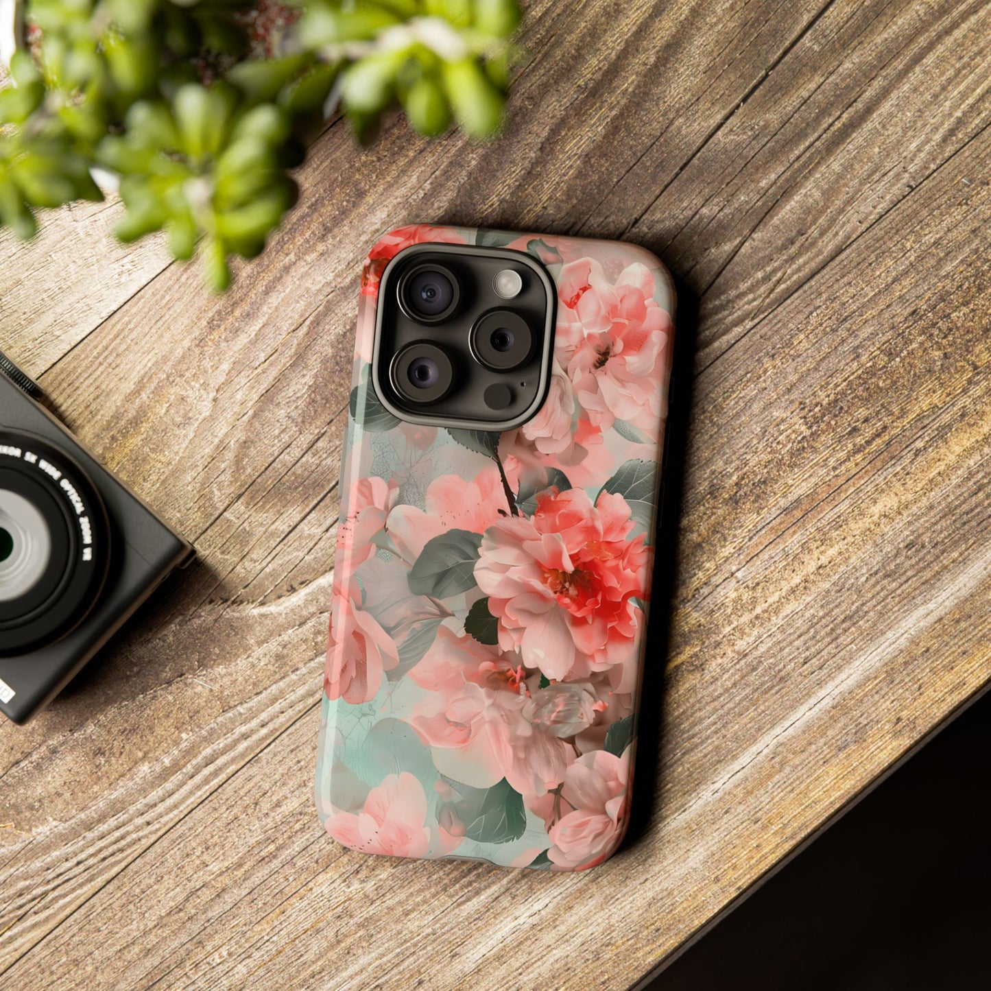 Sakura Drift – Tough Glossy iPhone Case