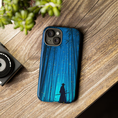 Shadowed Bamboo Sentinel – Tough Glossy iPhone Case