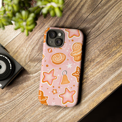 Gingerbread Sweet Stars – Tough Glossy iPhone Case