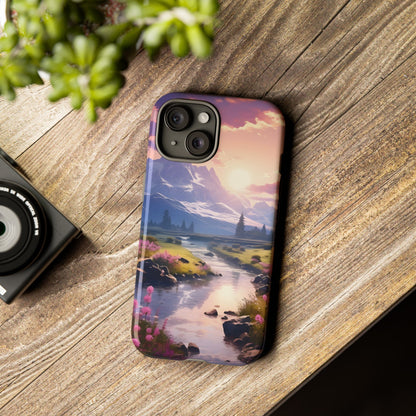 Alpine Dawn – Tough Glossy iPhone Case
