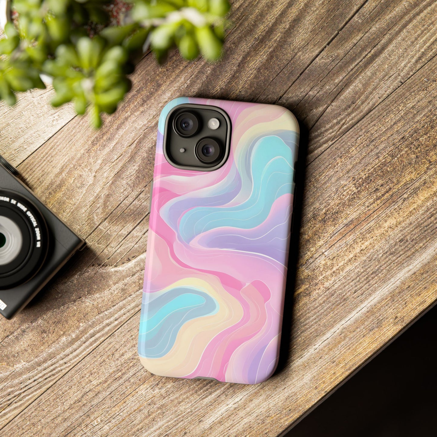 Pastel Mirage – Tough Glossy iPhone Case