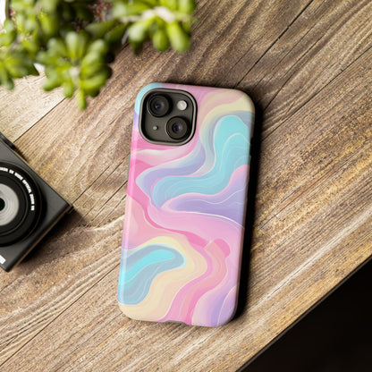 Pastel Mirage – Tough Glossy iPhone Case
