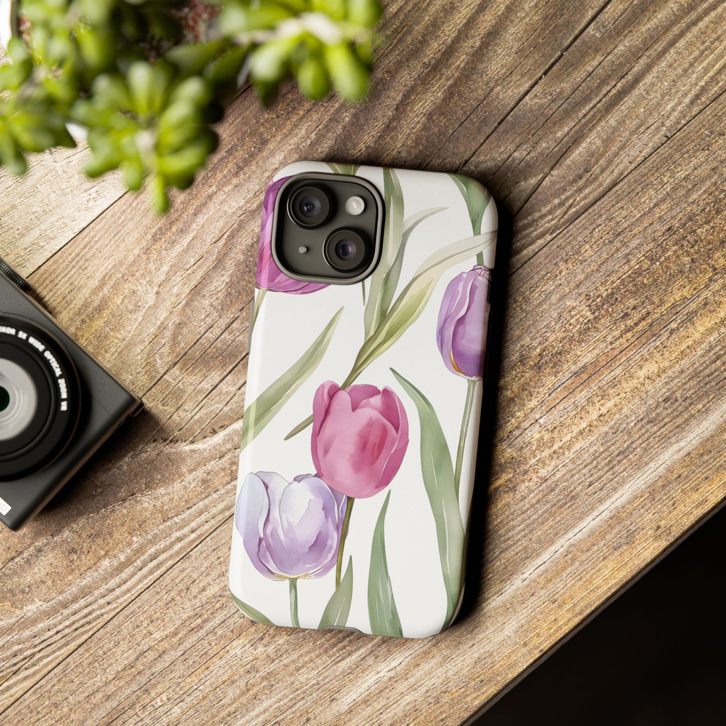 Tulip Serenade – Tough Glossy iPhone Case