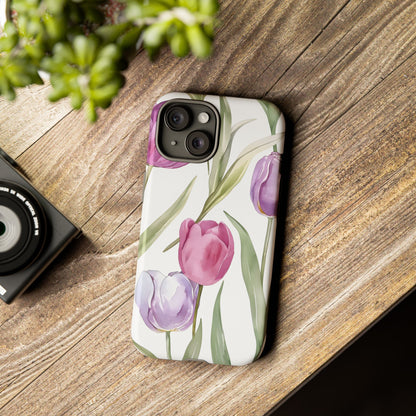 Tulip Serenade – Tough Glossy iPhone Case