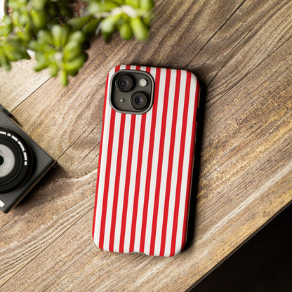 Candy Cane Stripes – Tough Glossy iPhone Case