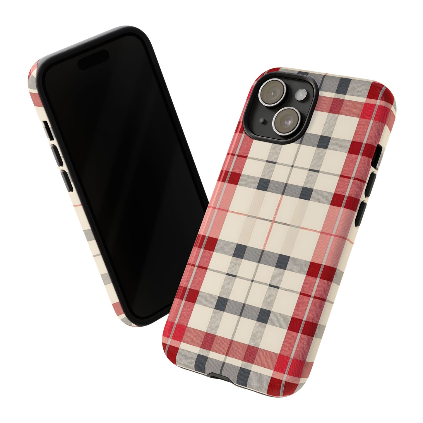 Winter Tartan Classic – Tough Glossy iPhone Case