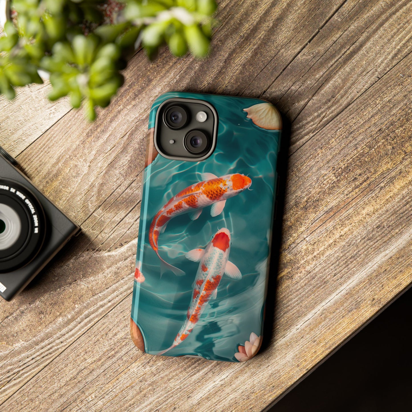 Tranquil Koi Pond – Tough Glossy iPhone Case