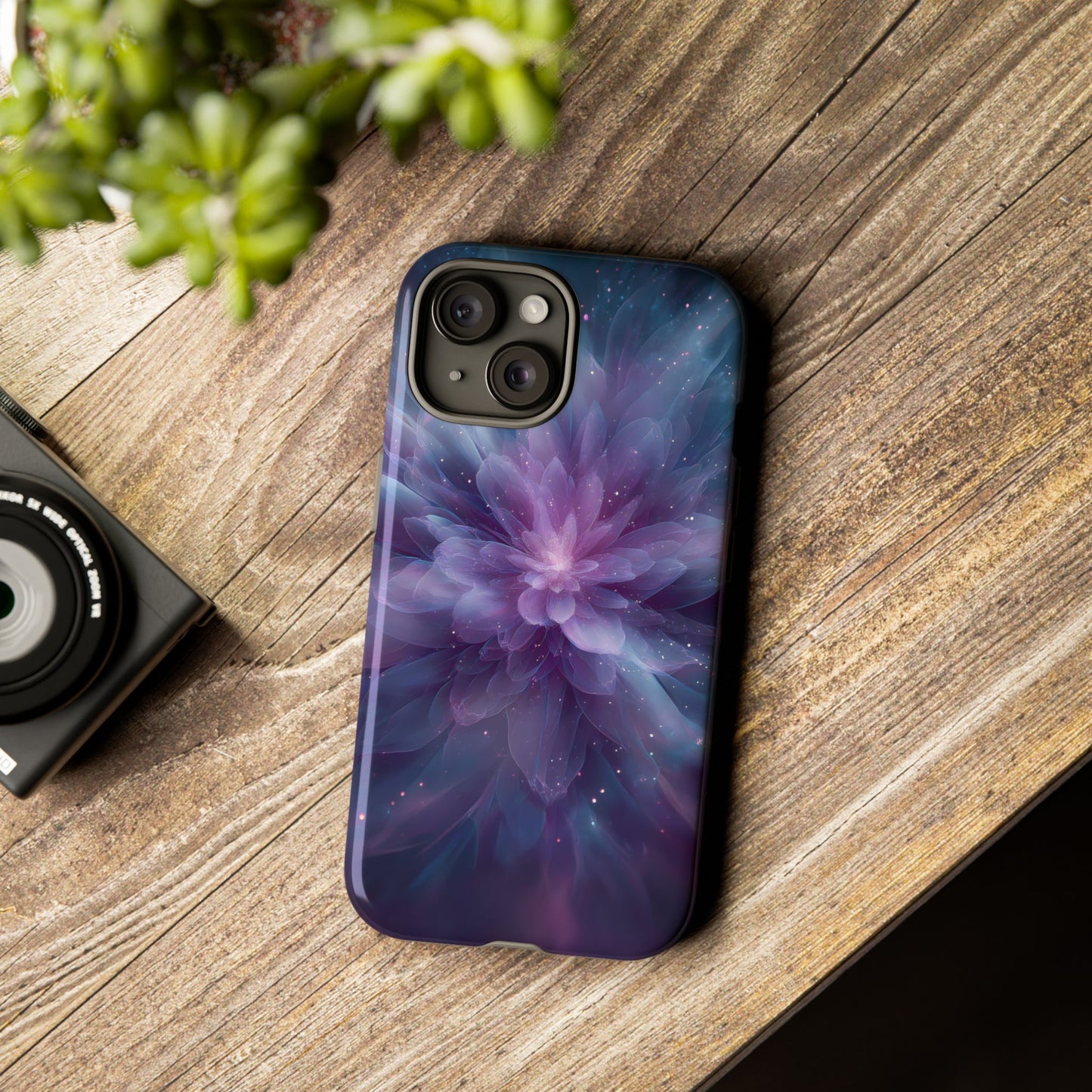 Celestial Bloom – Tough Glossy iPhone Case