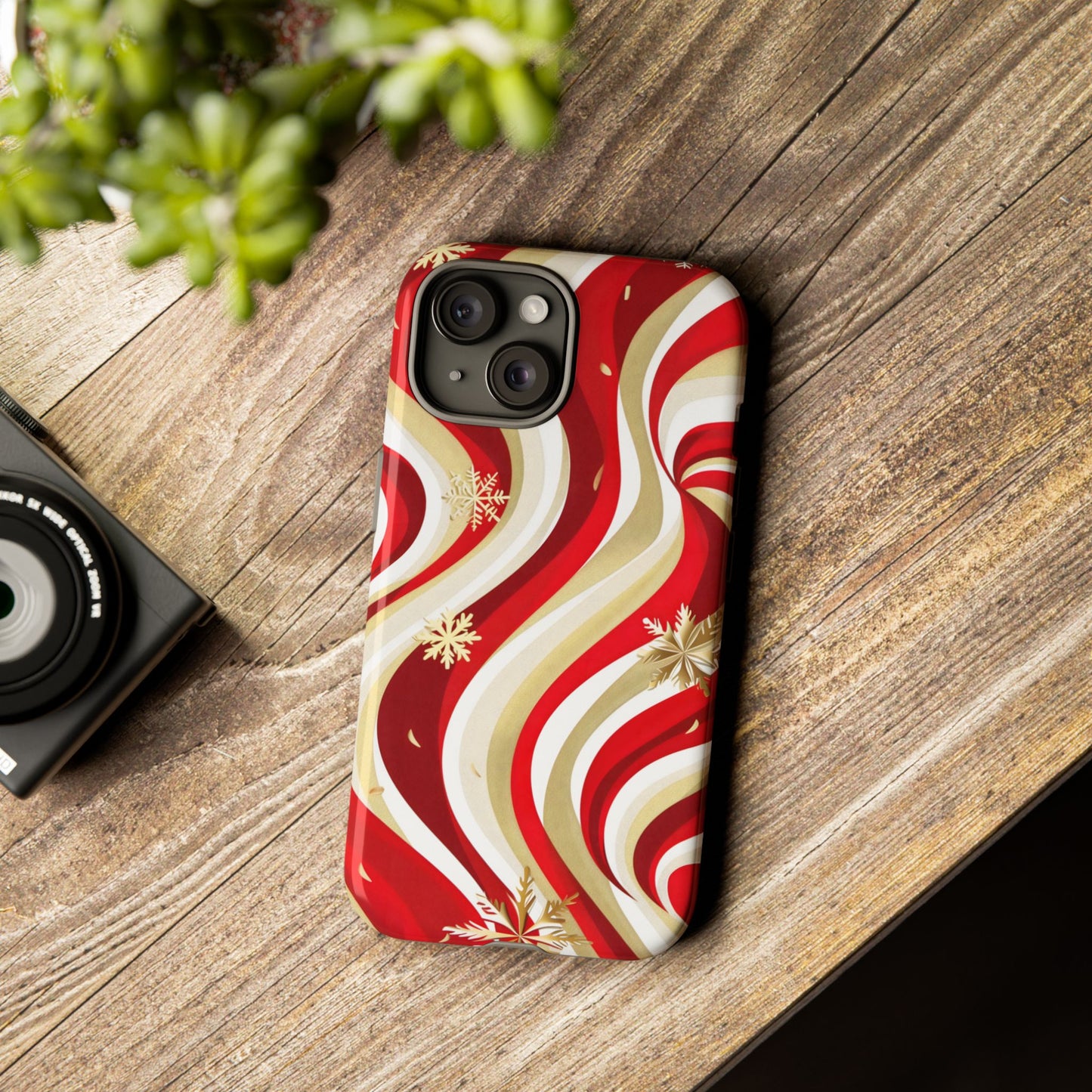 Peppermint Waves – Tough Glossy iPhone Case