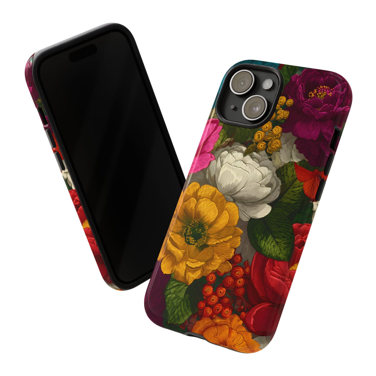 Midnight Bloom – Tough Glossy iPhone Case