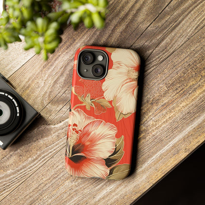 Golden Hibiscus – Tough Glossy iPhone Case