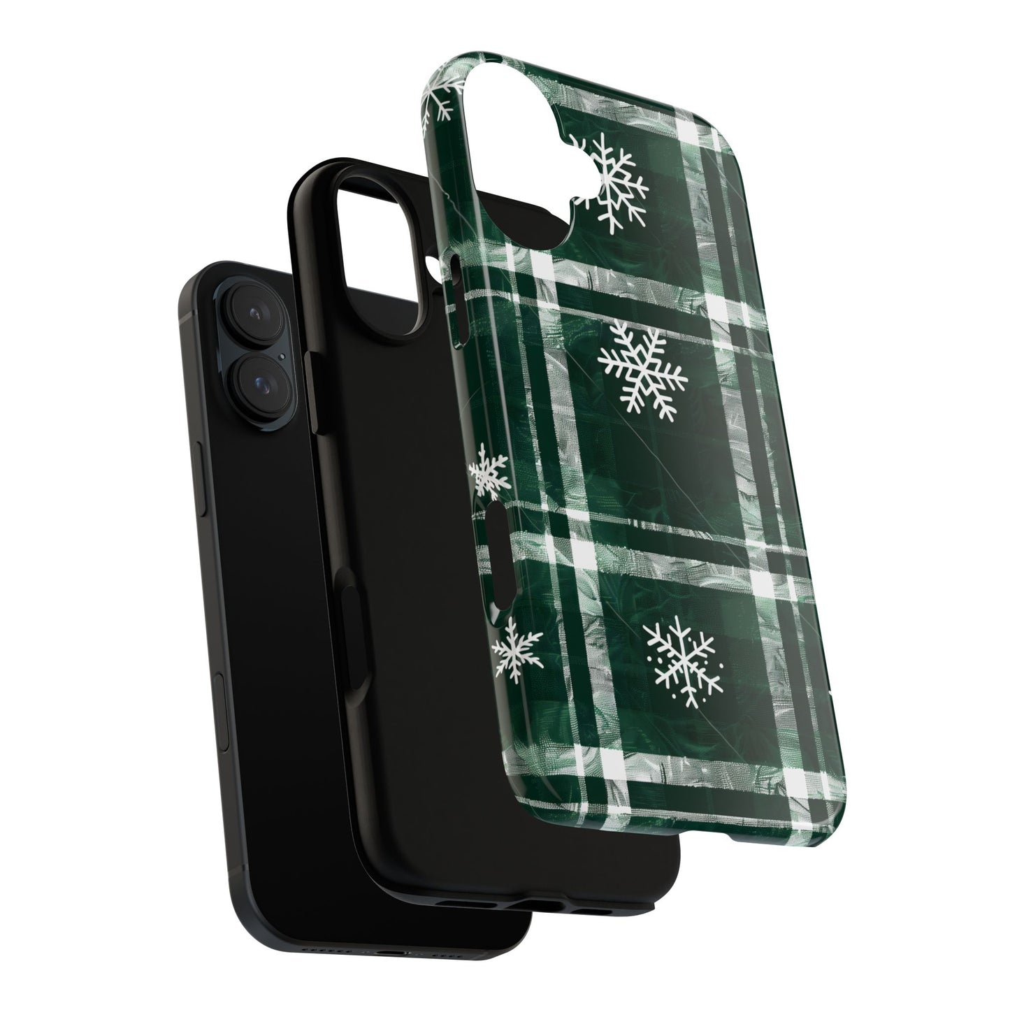 Frosted Tartan – Tough Glossy iPhone Case