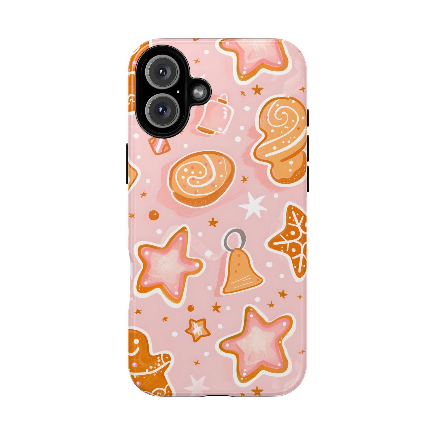 Gingerbread Sweet Stars – Tough Glossy iPhone Case
