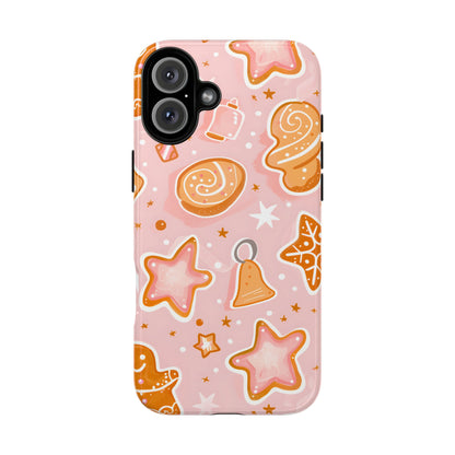 Gingerbread Sweet Stars – Tough Glossy iPhone Case