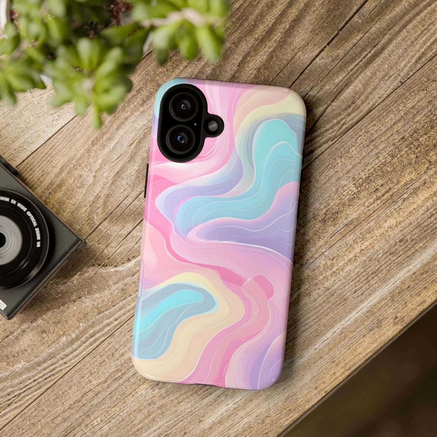 Pastel Mirage – Tough Glossy iPhone Case
