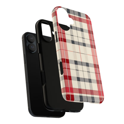Winter Tartan Classic – Tough Glossy iPhone Case