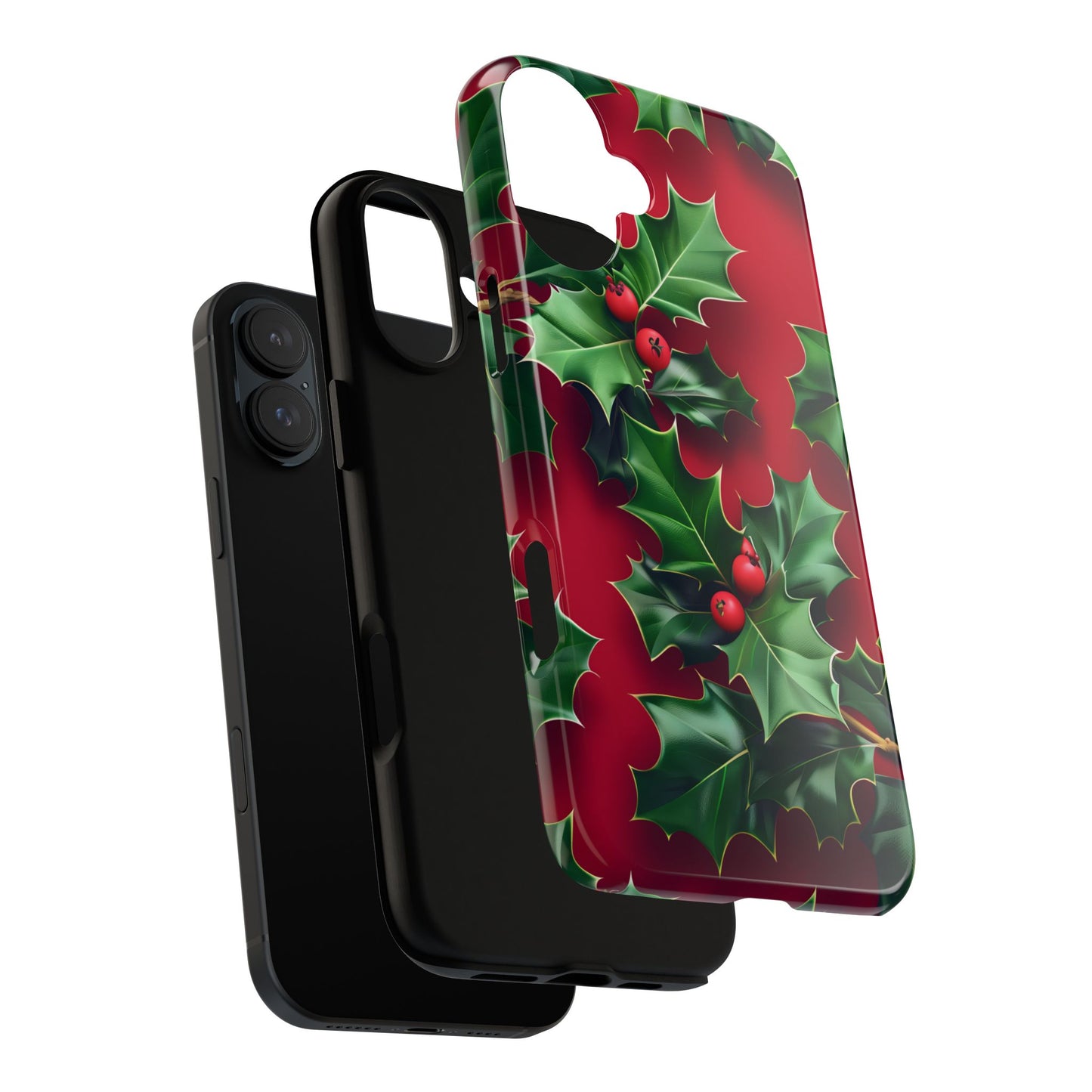 Holly Berry Bloom – Tough Glossy iPhone Case