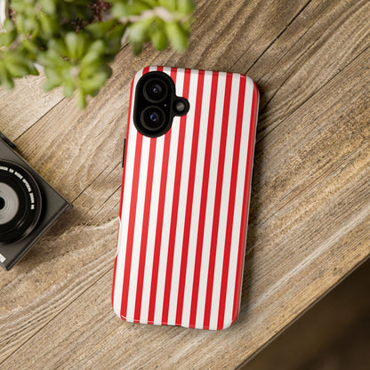 Candy Cane Stripes – Tough Glossy iPhone Case