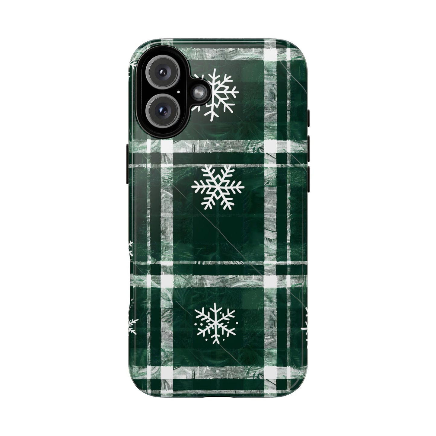 Frosted Tartan – Tough Glossy iPhone Case