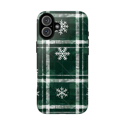 Frosted Tartan – Tough Glossy iPhone Case