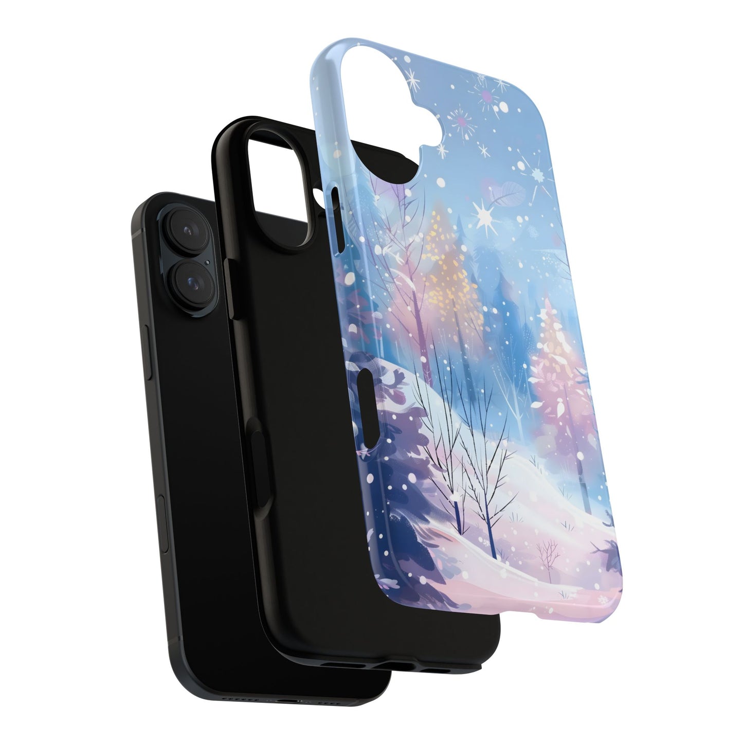 Frosted Winter Forest – Tough Glossy iPhone Case