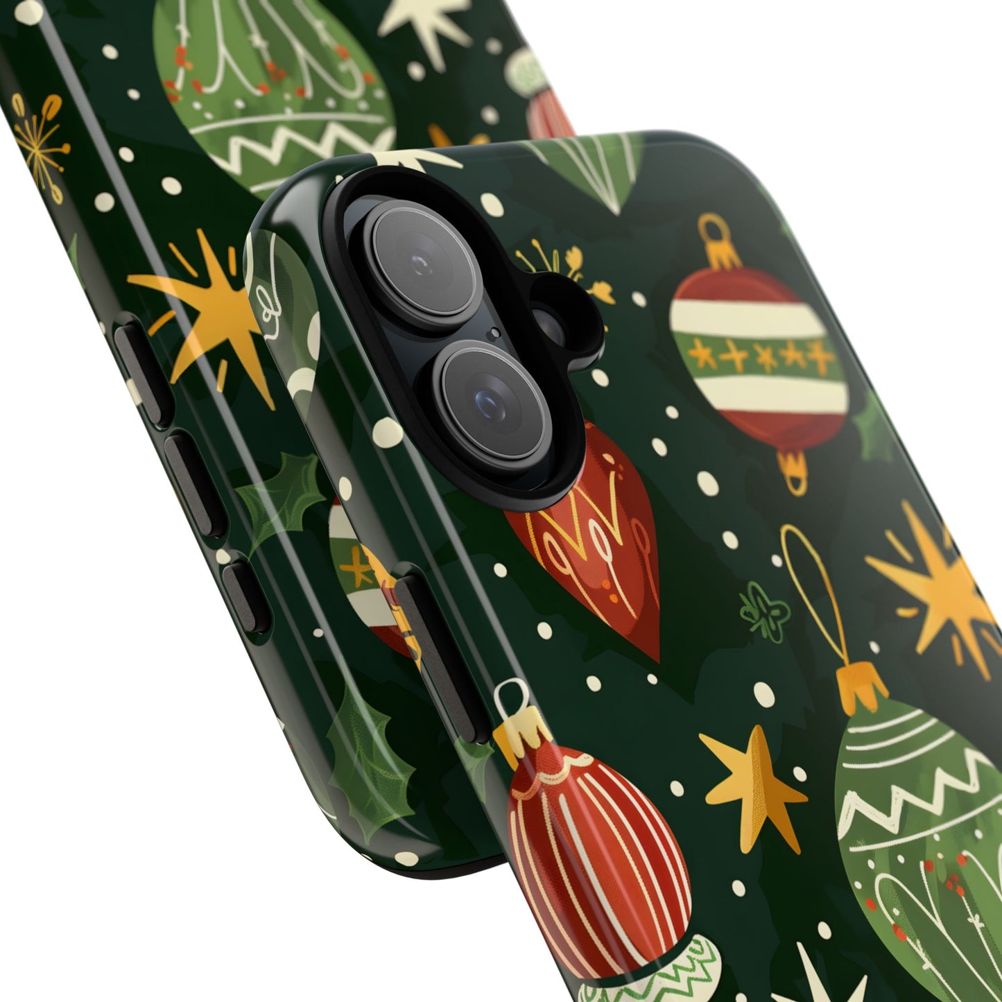 Evergreen Ornament Magic – Tough Glossy iPhone Case