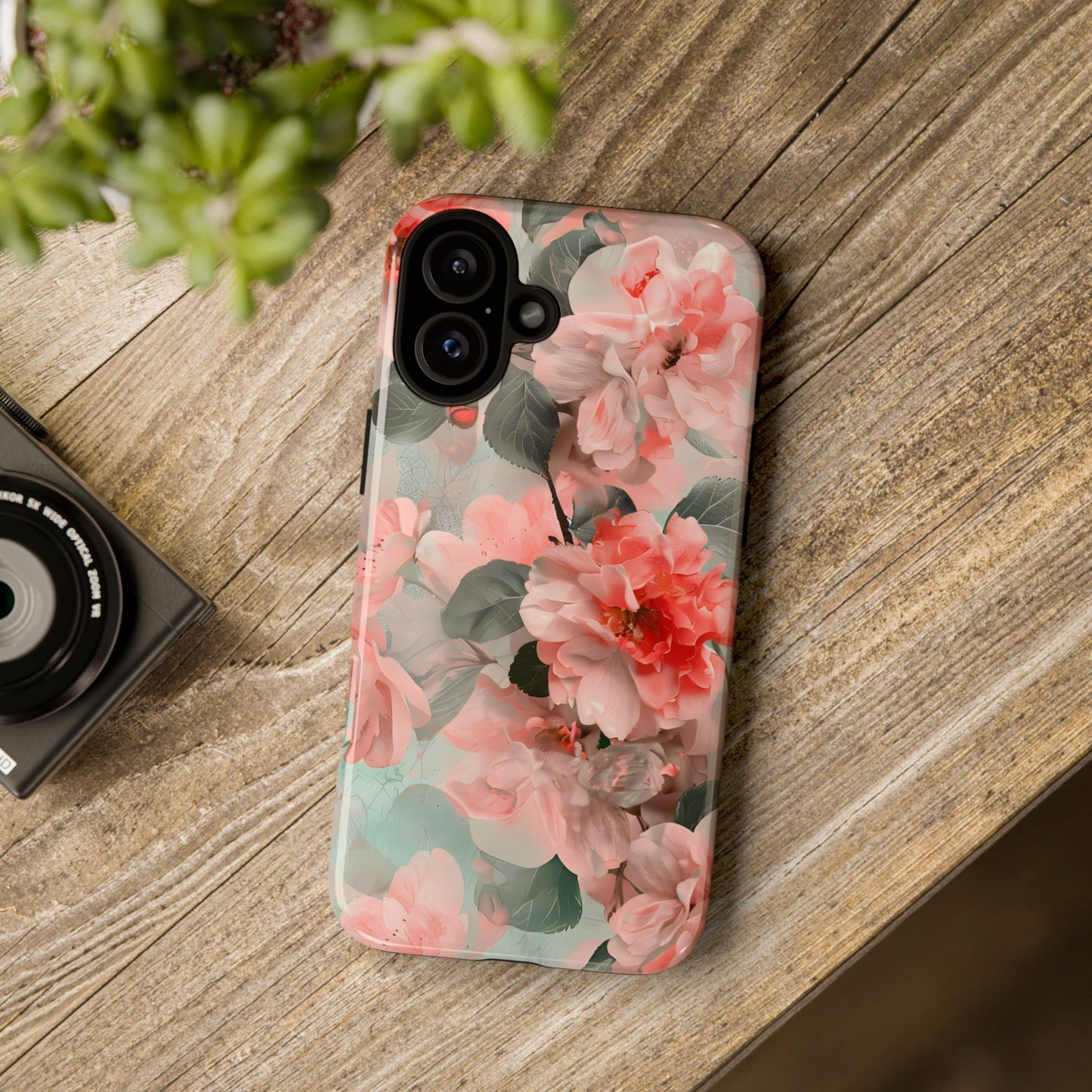 Sakura Drift – Tough Glossy iPhone Case