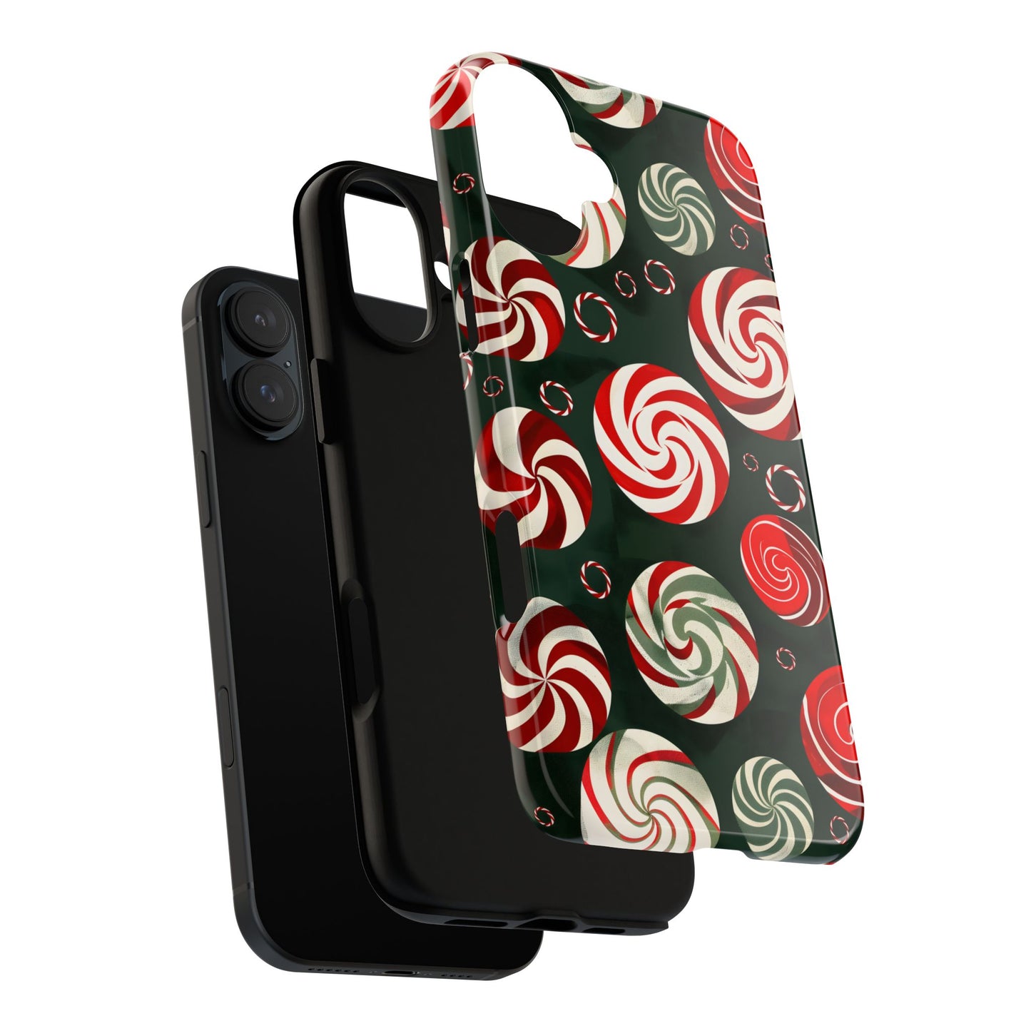 Peppermint Swirl Burst – Tough Glossy iPhone Case