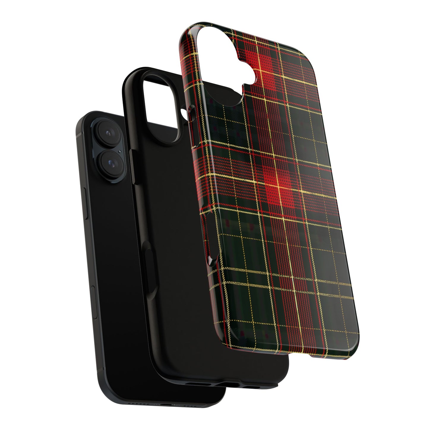 Classic Christmas Tartan – Tough Glossy iPhone Case