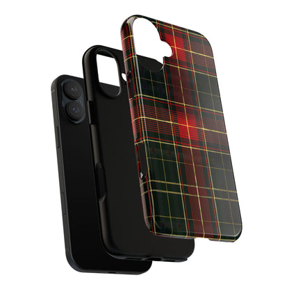Classic Christmas Tartan – Tough Glossy iPhone Case